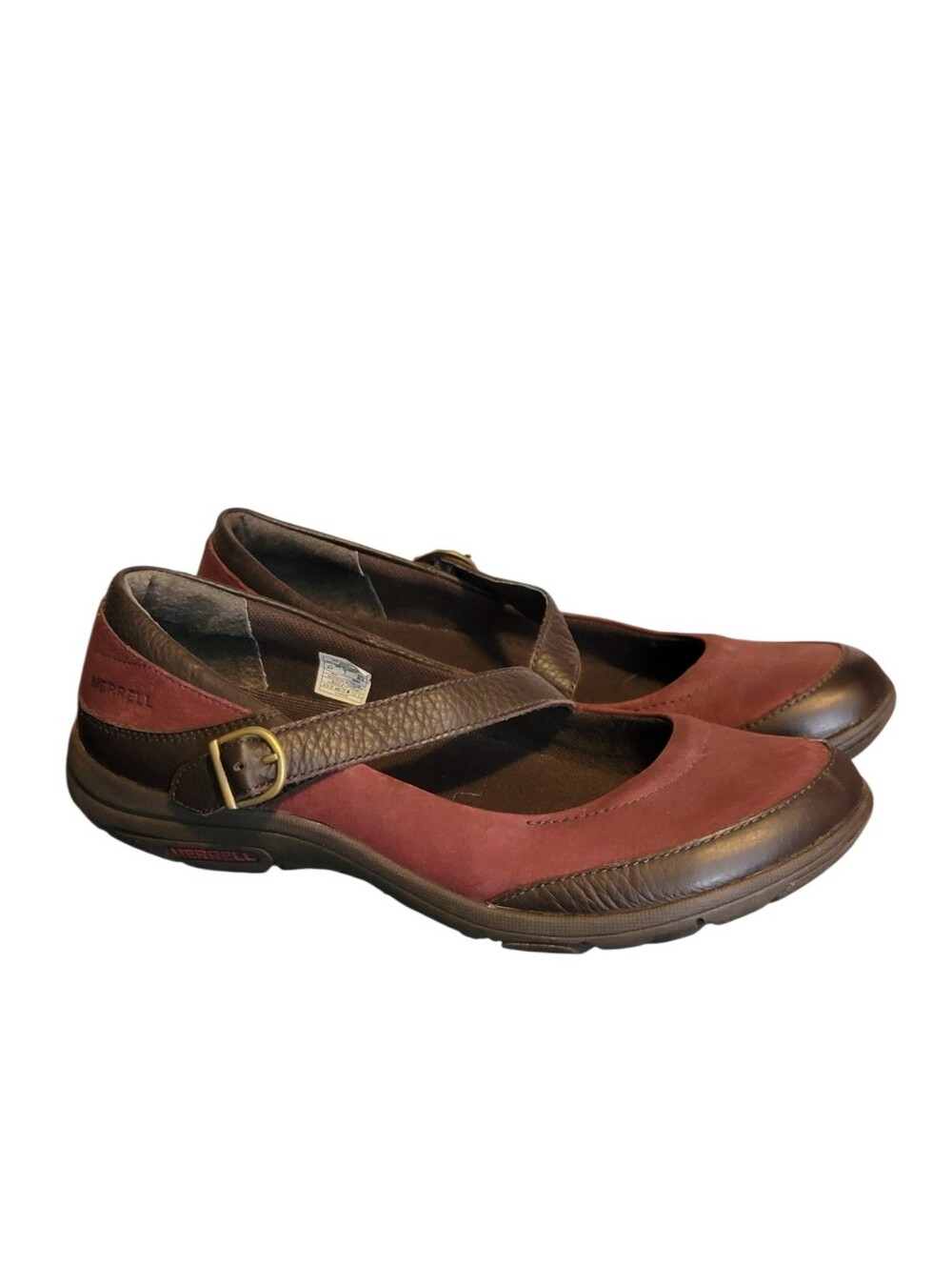 MERRELL‎ Dassie Maroon Mary Jane Flats Size 9.5